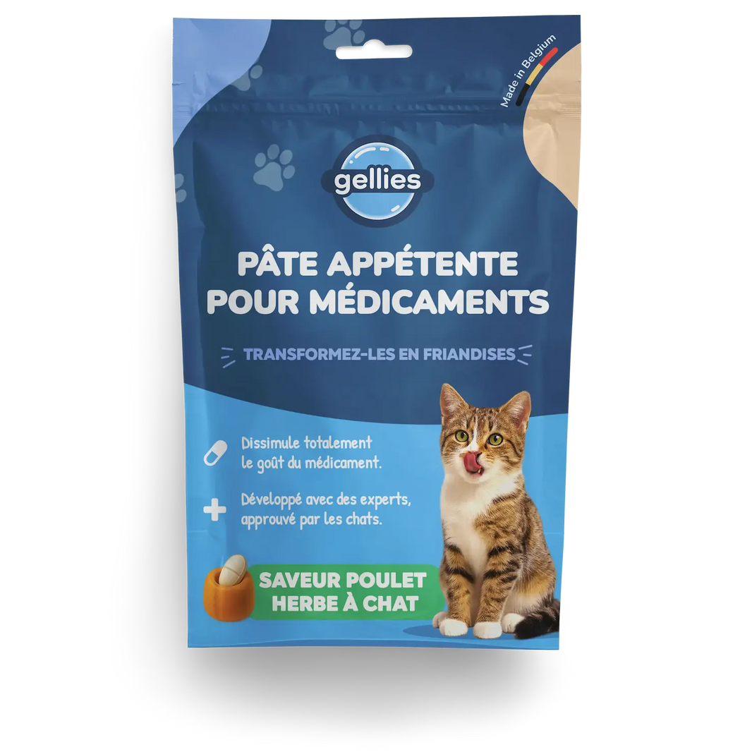 Gellies - Pâte cache-comprimé Poulet & Herbe à Chat