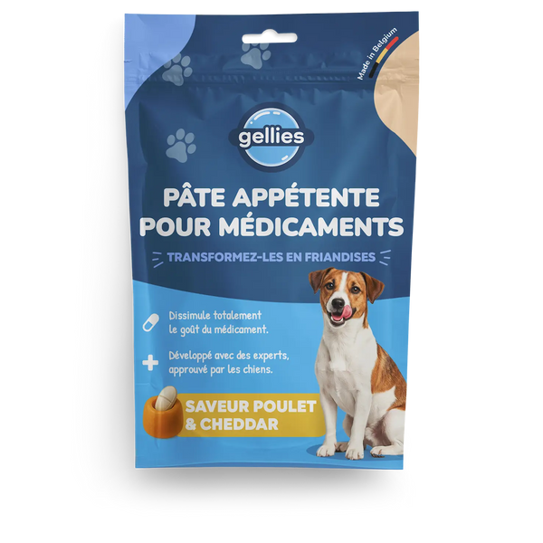 Gellies - Palatable pill-covering paste Chicken & Cheddar