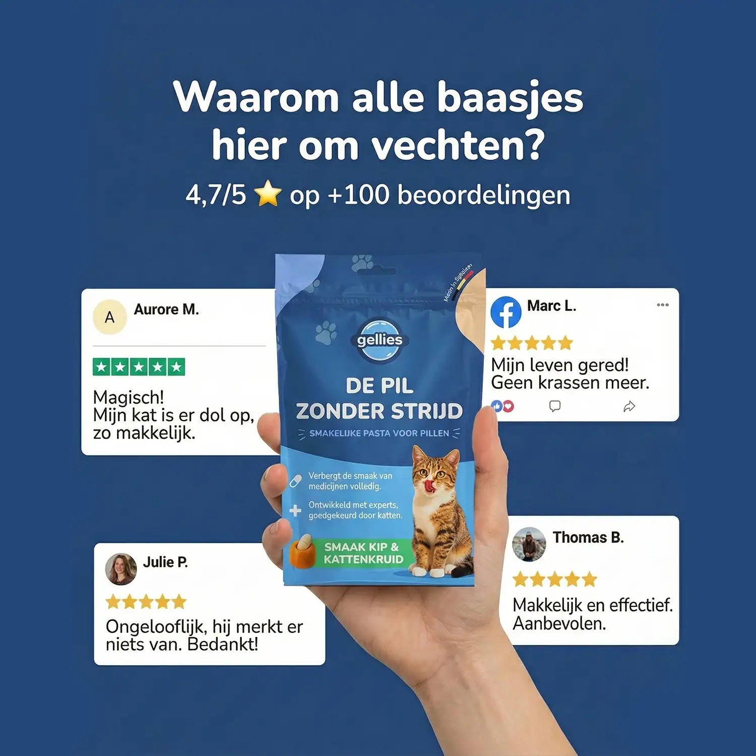 Gellies - Maskeerpasta met Kip & Kattenkruid